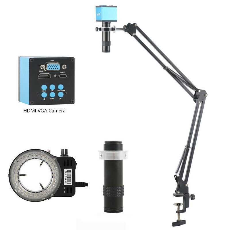 4K Microscope Camera Sony Sensor - 1X-200X Adjustable Zoom 4K 2K 48MP