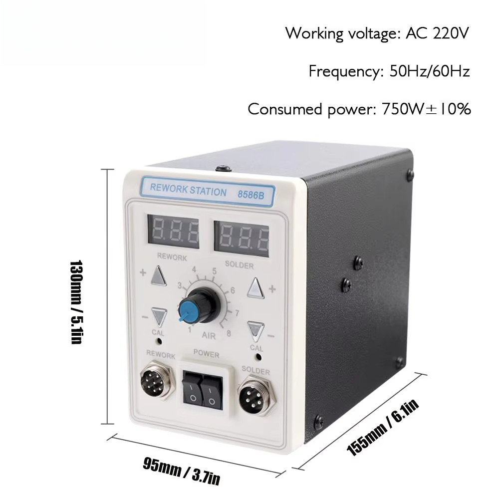 APD-8586B 750W Digital ESD 2 i - đánh giá và giá 2 In 1 Soldering Rework Station 750W
