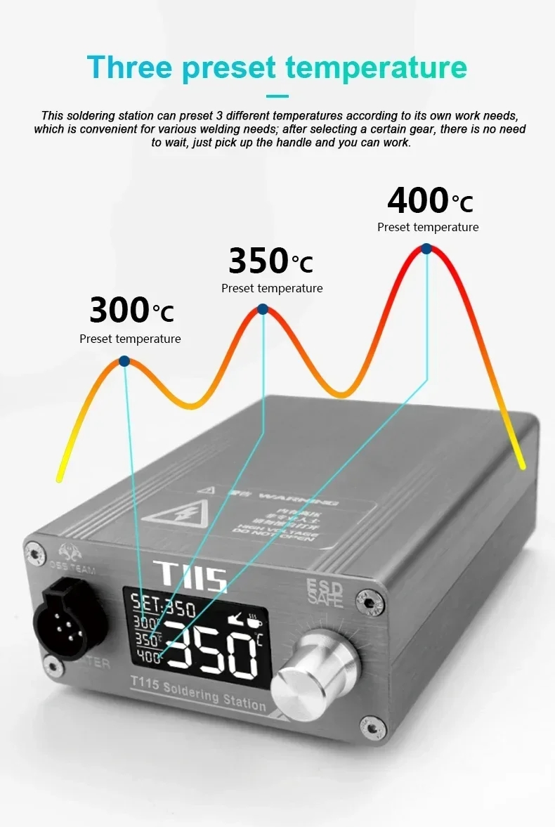 OSS T115 Micro Nano Electric S - đánh giá và giá C115 Nano Soldering Iron Station